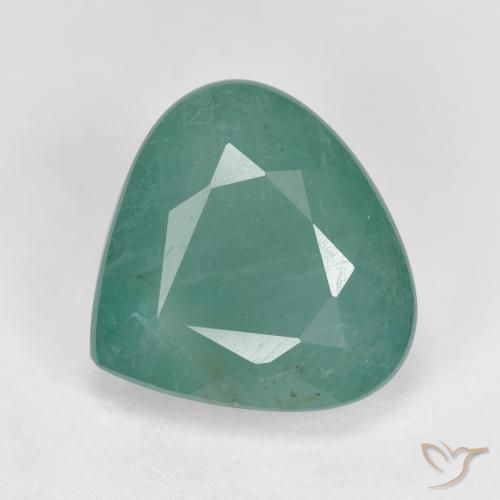 4.17ct Натуральный Зелено-голубой Грандидьерит, Форма груши, VS-SI