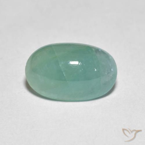 2.53ct Натуральный Светло-сине-зеленый Грандидьерит, Овал, Полупрозрачный