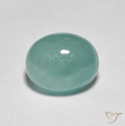 2.55ct Натуральный Сине-зеленый Грандидьерит, Овал, Полупрозрачный