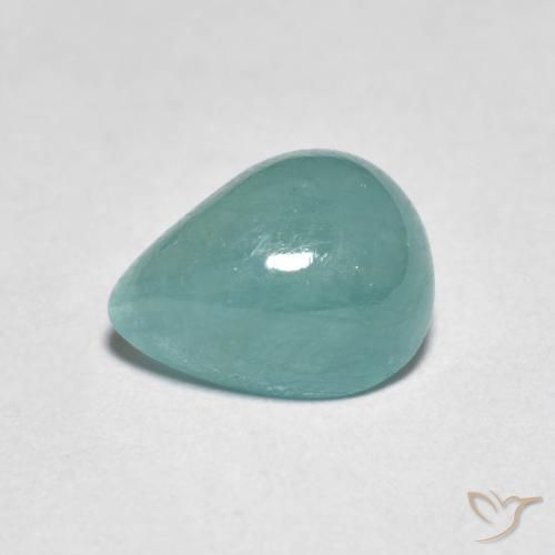 1.94ct Натуральный Зелено-голубой Грандидьерит, Форма груши, Полупрозрачный