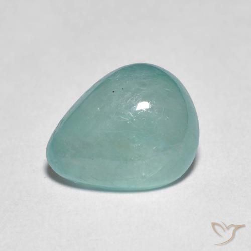 2.79ct Натуральный Средний сине-зеленый Грандидьерит, Форма груши, Полупрозрачный