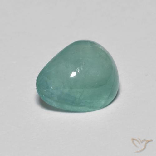 0.99ct Натуральный Зеленовато-синий Грандидьерит, Форма груши, Полупрозрачный