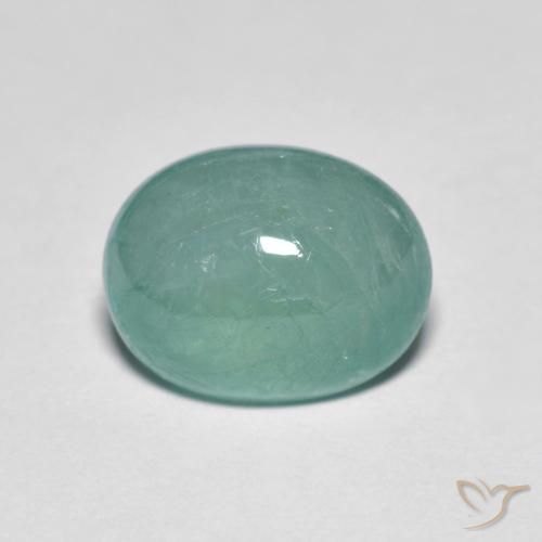 2.88ct Натуральный Светло-синевато-зеленый Грандидьерит, Овал, Полупрозрачный