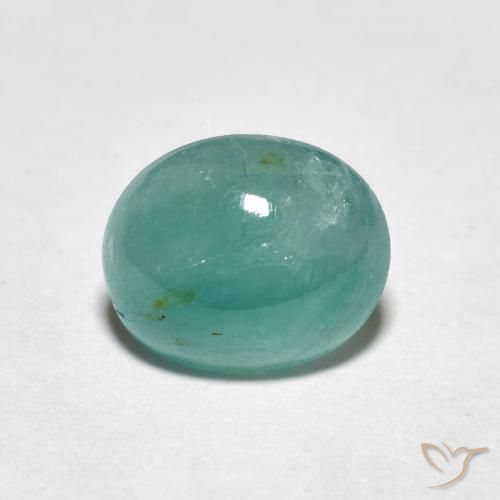 2.44ct Натуральный Зеленовато-синий Грандидьерит, Овал, Полупрозрачный