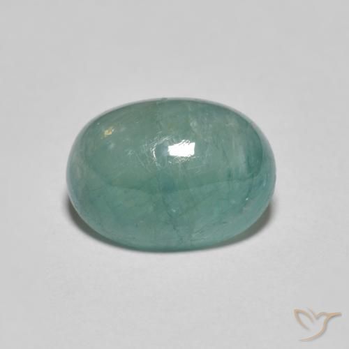2.98ct Натуральный Светло-синевато-зеленый Грандидьерит, Овал, Полупрозрачный