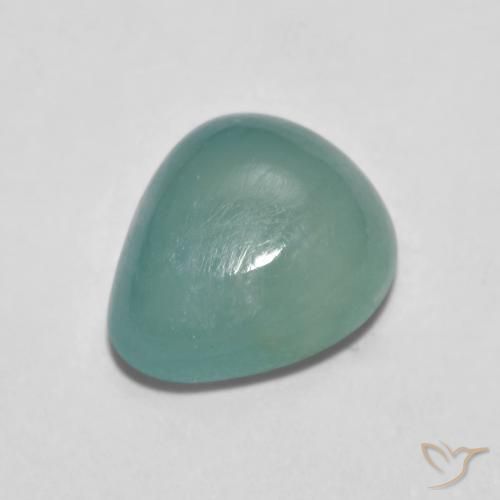 2.09ct Натуральный Светло-синевато-зеленый Грандидьерит, Форма груши, Полупрозрачный