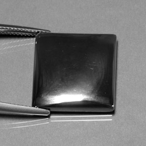 27.88 карата, натуральный Черно-серый Гематит, Огранка Багет, Непрозрачный