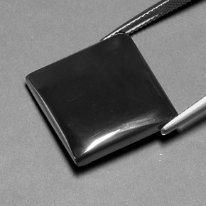 27.88 карата, натуральный Черно-серый Гематит, Огранка Багет, Непрозрачный