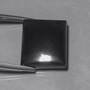 29.22 карата, натуральный Черно-серый Гематит, Огранка Багет, Непрозрачный