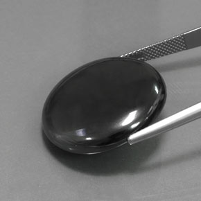 52.97 карата, натуральный Черно-серый Гематит, Огранка Круг, Непрозрачный