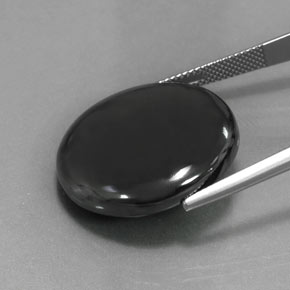 Натуральный серый гематит 49,41 карата огранка круг, непрозрачный
