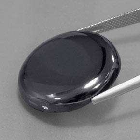 43.76 карата, натуральный Черно-серый Гематит, Огранка Круг, Непрозрачный