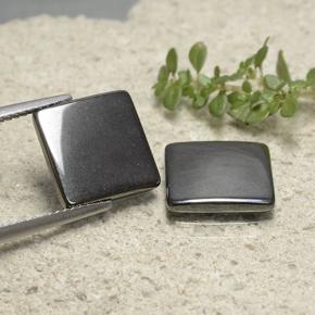 9.68 карата, натуральный Черно-серый Гематит, Квадрат, Непрозрачный