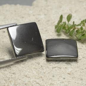 9.77 карата, натуральный Средний серый Гематит, Квадрат, Непрозрачный