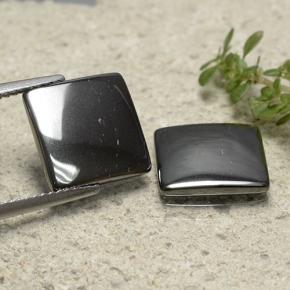 9.79 карата, натуральный Черно-серый Гематит, Квадрат, Непрозрачный