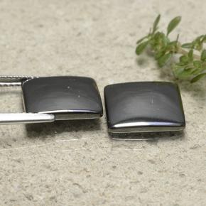 9.79 карата, натуральный Черно-серый Гематит, Квадрат, Непрозрачный