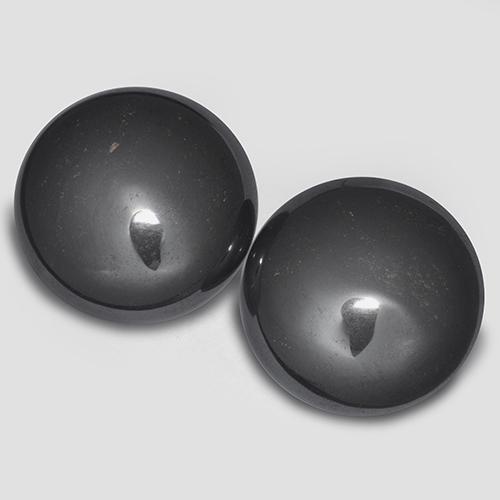 64.57 карата, натуральный Черно-серый Гематит, Огранка Круг, Непрозрачный