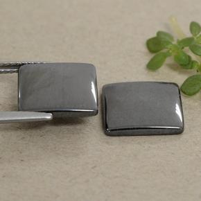 9.84 карата, натуральный Средний серый Гематит, Квадрат, Непрозрачный