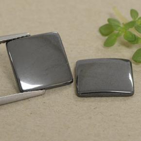 9.42 карата, натуральный Черно-серый Гематит, Квадрат, Непрозрачный