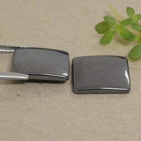 9.42 карата, натуральный Черно-серый Гематит, Квадрат, Непрозрачный