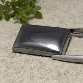 18.55 карата, натуральный Черно-серый Гематит, Огранка Багет, Непрозрачный