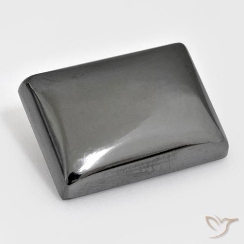 27.10 карата, натуральный Серебристо-серый Гематит, Огранка Багет, Непрозрачный