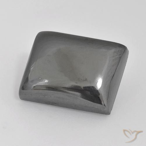 20.16ct Натуральный Средний серый Гематит, Огранка Багет, Непрозрачный