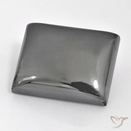 28.12ct Натуральный Серебристо-серый Гематит, Огранка Багет, Непрозрачный