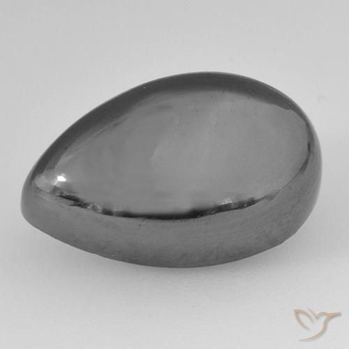 14.37ct Натуральный Средний серый Гематит, Форма груши, Непрозрачный