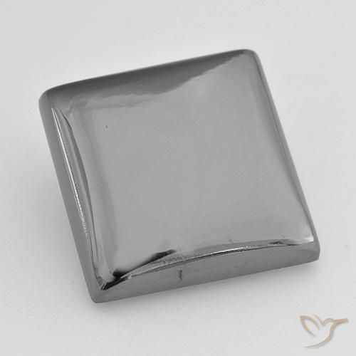 20.88ct Натуральный Серебристо-серый Гематит, Квадрат, Непрозрачный