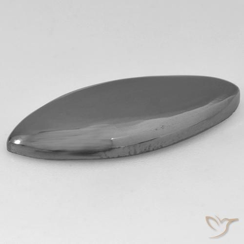 12.42 карата, натуральный Серебристо-серый Гематит, Маркиза, Непрозрачный