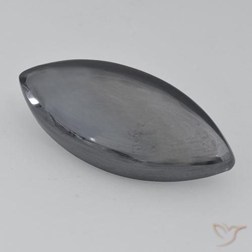 24.18ct Натуральный Серебристо-серый Гематит, Маркиза, Непрозрачный