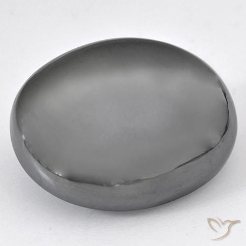 47.89ct Натуральный Средний серый Гематит, Овал, Непрозрачный