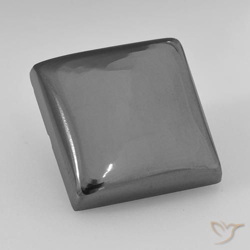 21.47ct Натуральный Серебристо-серый Гематит, Квадрат, Непрозрачный