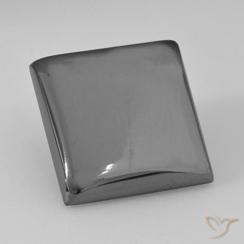 19.66ct Натуральный Серебристо-серый Гематит, Квадрат, Непрозрачный
