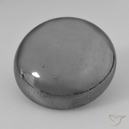 40.78ct Натуральный Серебристо-серый Гематит, Круглый, Непрозрачный