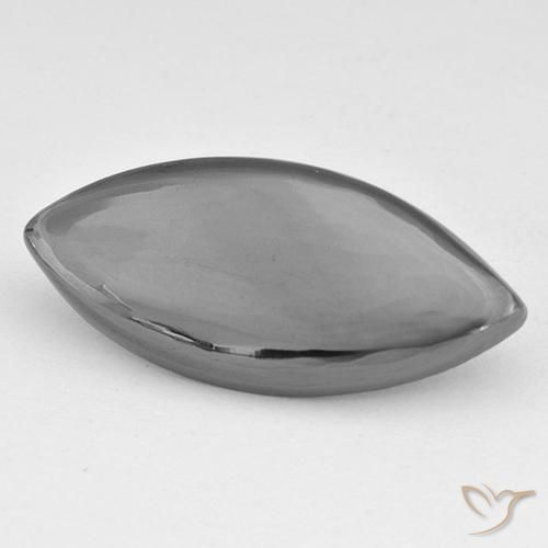 18.06ct Натуральный Серебристо-серый Гематит, Маркиза, Непрозрачный