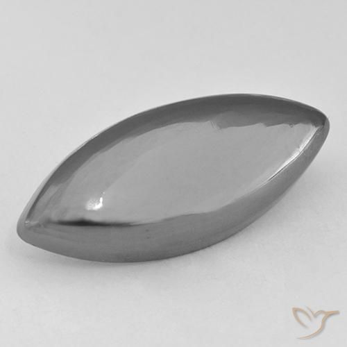 16.06ct Натуральный Серебристо-серый Гематит, Маркиза, Непрозрачный