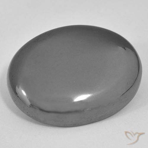 41.45ct Натуральный Средний серый Гематит, Овал, Непрозрачный