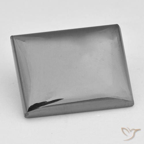 18.99ct Натуральный Серебристо-серый Гематит, Огранка Багет, Непрозрачный