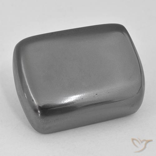 38.42ct Натуральный Серебристо-серый Гематит, Подушка, Непрозрачный