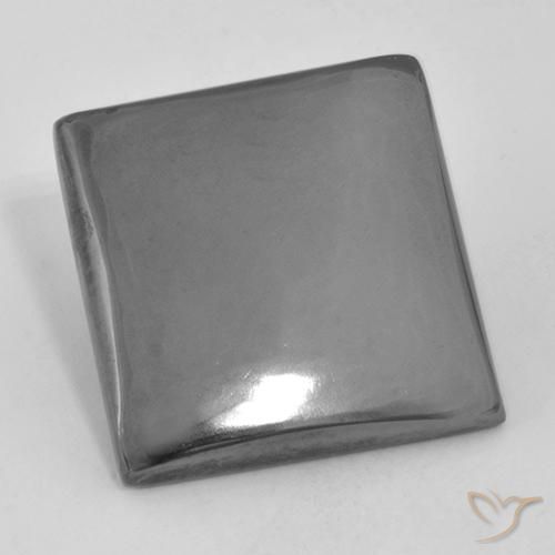 20.74ct Натуральный Средний серый Гематит, Квадрат, Непрозрачный