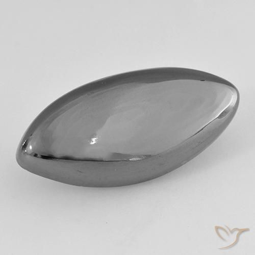 19.72ct Натуральный Серебристо-серый Гематит, Маркиза, Непрозрачный