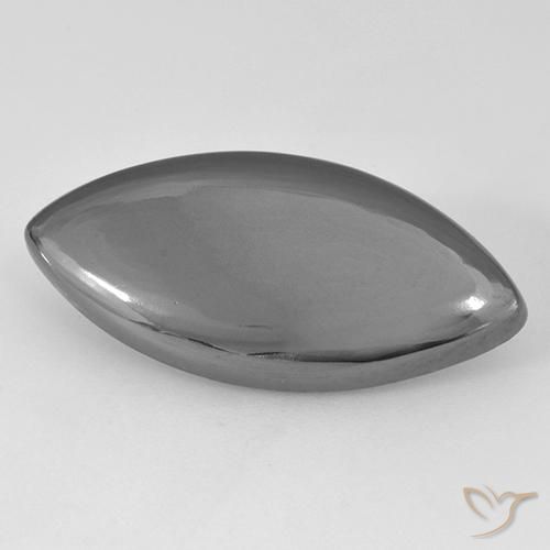 16.63ct Натуральный Серебристо-серый Гематит, Маркиза, Непрозрачный