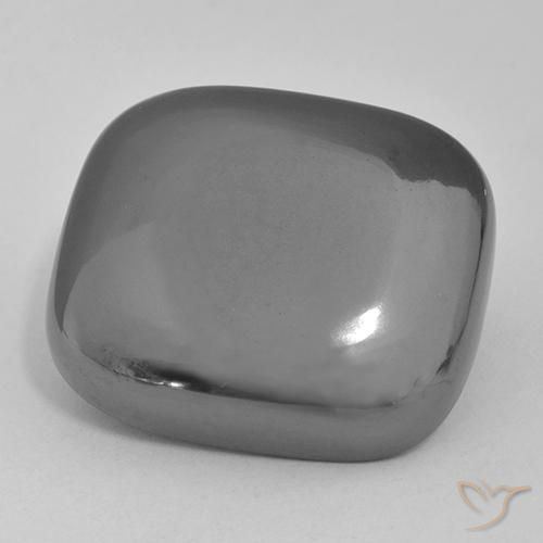48.66ct Натуральный Средний серый Гематит, Подушка, Непрозрачный