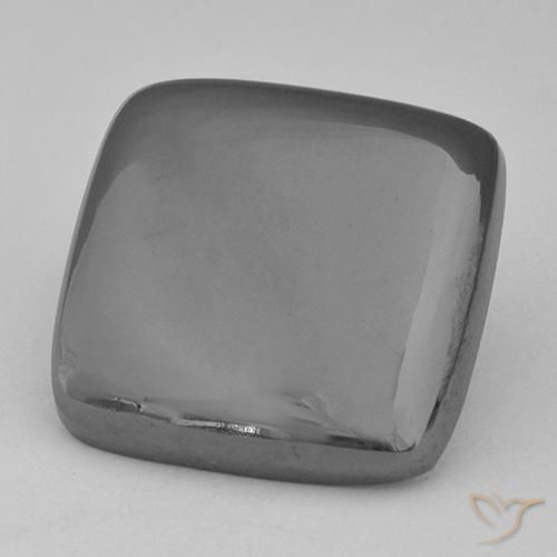 27.67ct Натуральный Серебристо-серый Гематит, Подушка, Непрозрачный
