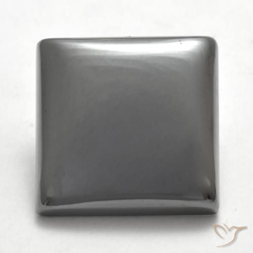 17.58ct Натуральный Средний серый Гематит, Квадрат, Непрозрачный