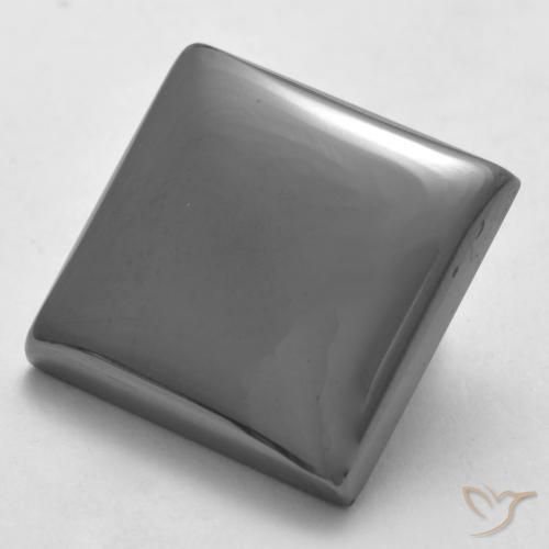 19.91ct Натуральный Серебристо-серый Гематит, Квадрат, Непрозрачный