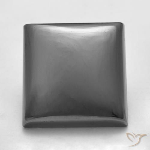 19.45ct Натуральный Серебристо-серый Гематит, Квадрат, Непрозрачный