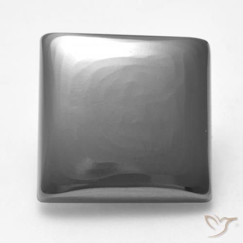 18.53ct Натуральный Серебристо-серый Гематит, Квадрат, Непрозрачный